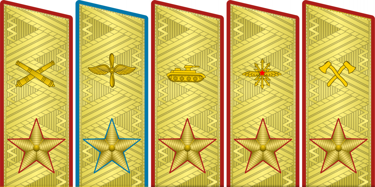 Указом Президиума Верховного Совета установлены воинские звания высшего командного состава - маршал авиации, маршал артиллерии, маршал бронетанковых войск