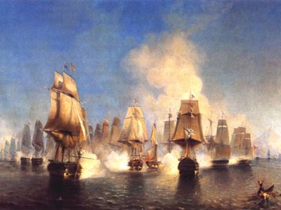 Победное Афонское сражение Русского Флота в Русско-турецкой войне 1806-1812 года. (1807 г.).