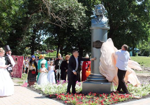 В Моршанске воссоздали памятник Пушкину