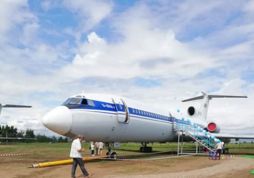 Музей авиации Забайкалья открылся в самолете «Ту-154»