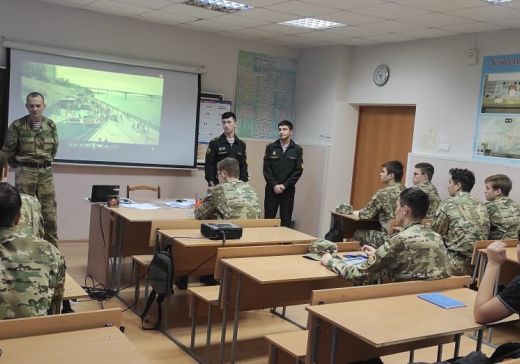 Встреча кадет ДОСААФ и курсантов Росгвардии