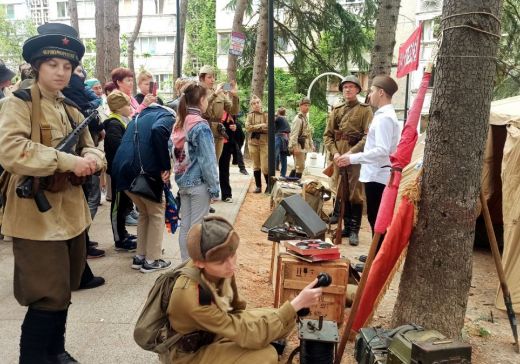 Лагерь Красной армии раскинулся в Ялте