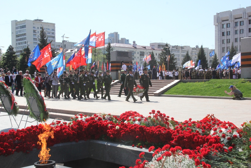 Самарские досаафовцы на праздновании Дня Победы
