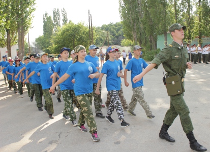 Стартовала военно-патриотическая смена лагеря «ПАТРИОТ»