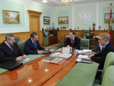 Председатель ДОСААФ России Александр Колмаков встретился с губернатором Курской области Александром Михайловым