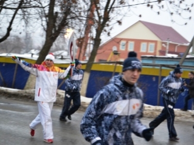 Огонь Олимпиады в руках руководителя досаафовцев Мордовии