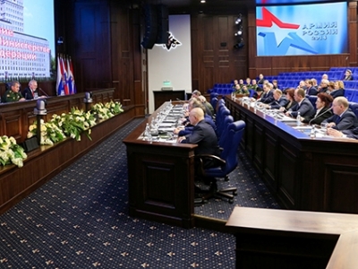 Председатель ДОСААФ России принял участие в заседании Общественного совета при Минобороны России