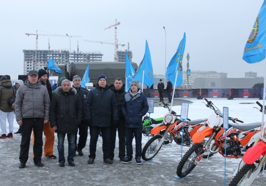 Выставка ДОСААФ России украсила зимнюю «Гонку героев»
