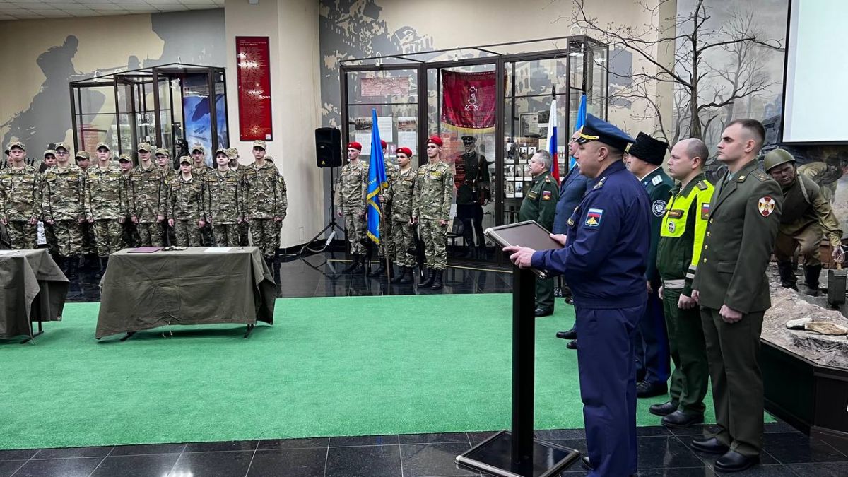 В музее звучали слова кадетской клятвы