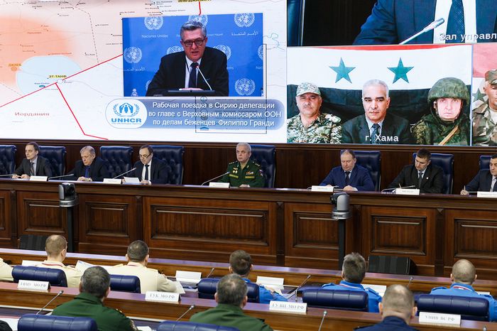 СРОЧНОЕ СОВМЕСТНОЕ ЗАЯВЛЕНИЕ межведомственных координационных штабов Российской Федерации и Сирийской Арабской Республики «О бедственном положении жителей лагеря «Рукбан» от 2 апреля 2019 г.