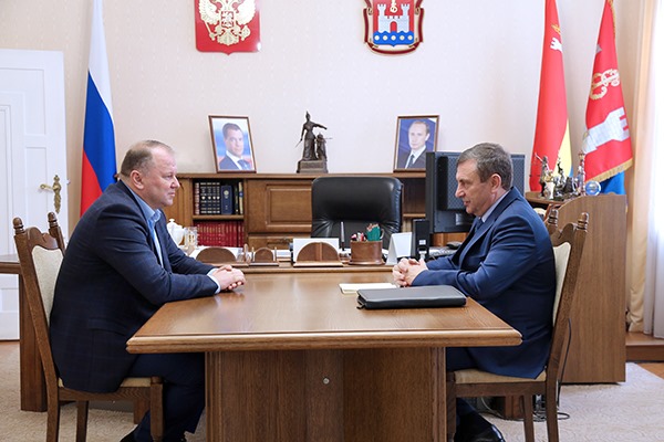 Встреча Александра Колмакова с губернатором Калининградской области Николаем Цукановым