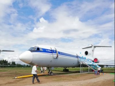 Музей авиации Забайкалья открылся в самолете «Ту-154»