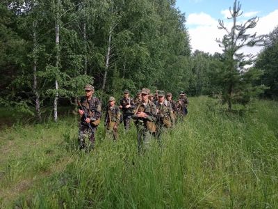 Военно-полевой сбор ребят клуба «Десантник» Южноуральска