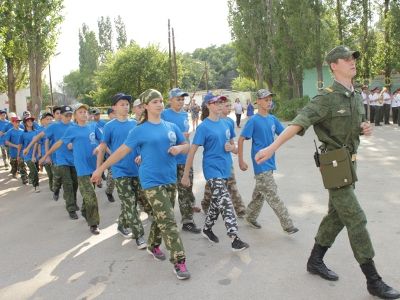 Стартовала военно-патриотическая смена лагеря «ПАТРИОТ»