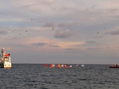 Ялта встретила участников заплыва памяти «Черноморская эстафета Победы»