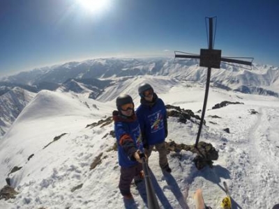 Сноубордисты из ДОСААФ покоряют гору Кудеби