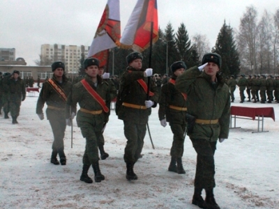 Досаафовцы проведали своих воспитанников, побывав у них на принятии присяги