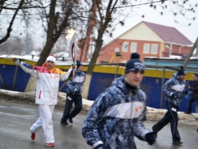 Огонь Олимпиады в руках руководителя досаафовцев Мордовии