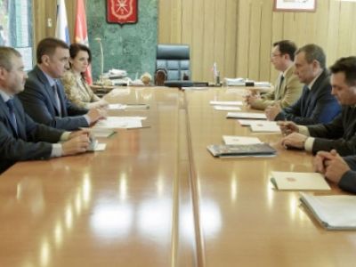 Рабочая встреча председателя ДОСААФ России Александра Колмакова и губернатора Тульской области Алексея Дюмина