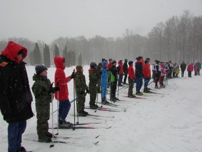 Метель и резкое похолодание - не помеха лыжникам