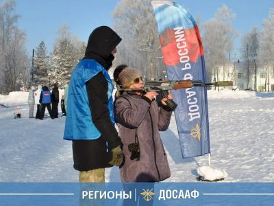 ДОСААФ провёл соревнования по стрельбе на «Зимней Пчелиаде»