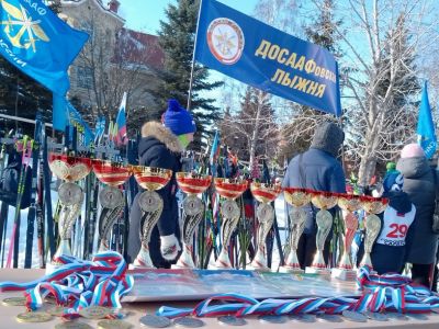 Мороз «ДОСААФовской лыжне» не помеха