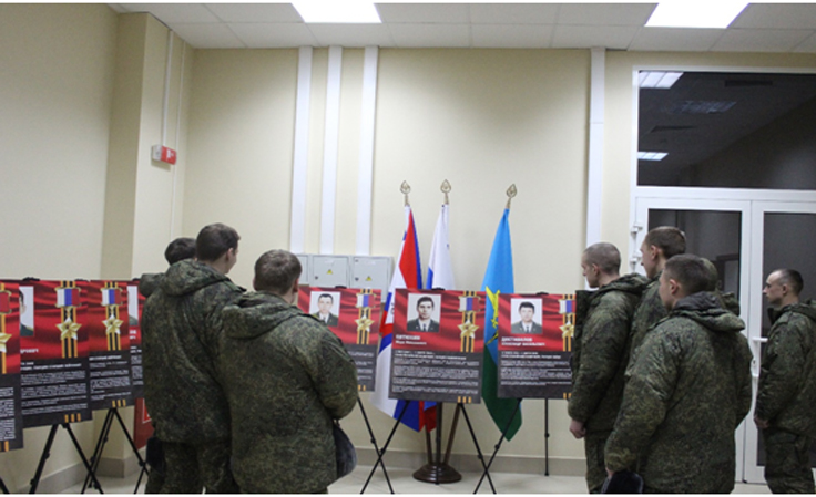 Мемориальная выставка «Аллея Памяти 6-й роты» прошла в Алабинском гарнизоне